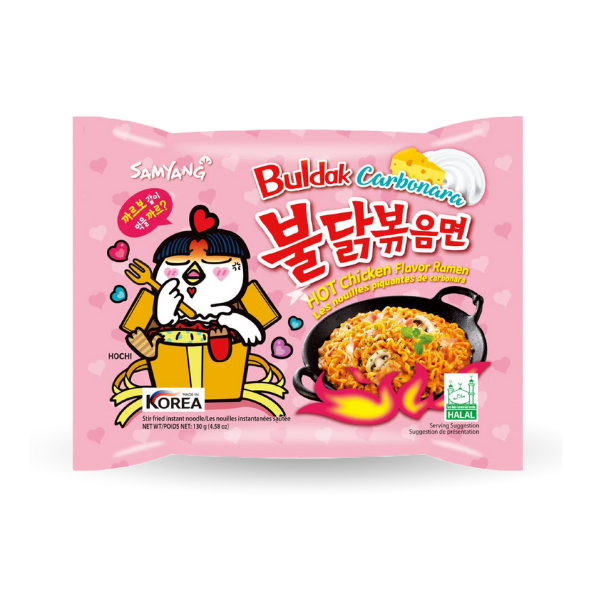 SAMYANG Hot Chicken Flavor Ramen Buldak Carbonara Noodles 140g