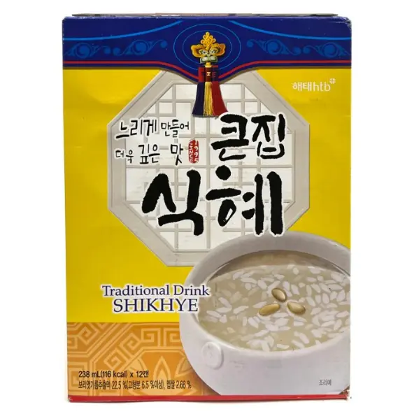 HAITAI Traditional Sikhye Rice Punch Drink 238ml | Authentic Korean Sweet Rice Beverage