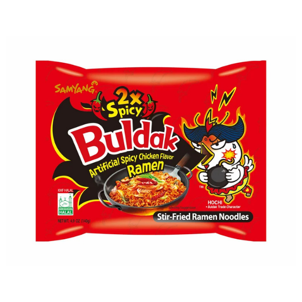 Samyang Hot Chicken Ramen 2X Spicy Noodles, 140 grams