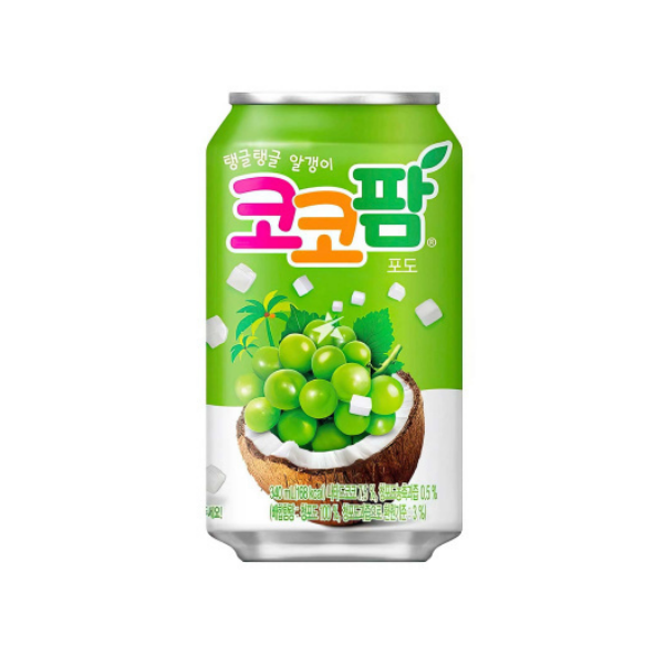 HAITAI Coco Palm Grape Drink Pack of 6 (340ml x 6Cans) Flavored Drink- Korean Drink- Korean Beverage