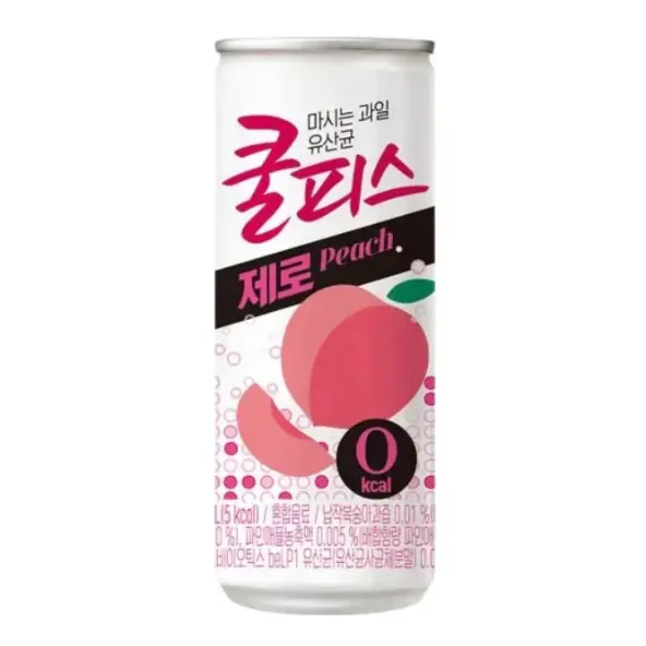 Dongwon Coolpis Zero Peach Drink 230ml | Sugar-Free Korean Yogurt Peach Beverage