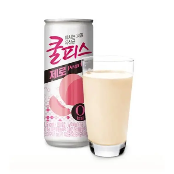 Dongwon Coolpis Zero Peach Drink 230ml | Sugar-Free Korean Yogurt Peach Beverage