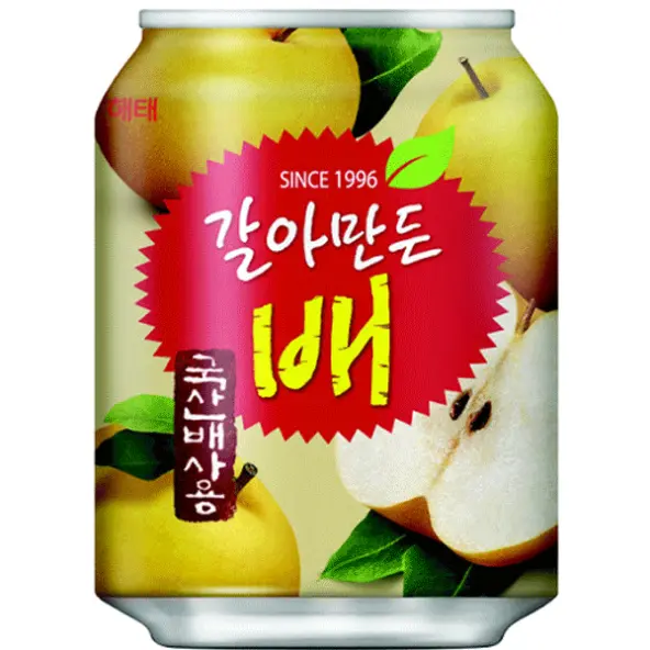 HAITAI Grated Pear Drink 238ml | Korean Pear Juice Beverage