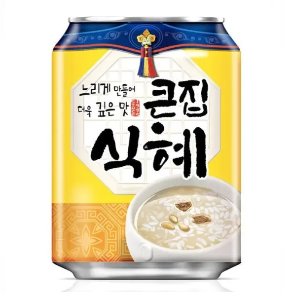 HAITAI Traditional Sikhye Rice Punch Drink 238ml | Authentic Korean Sweet Rice Beverage