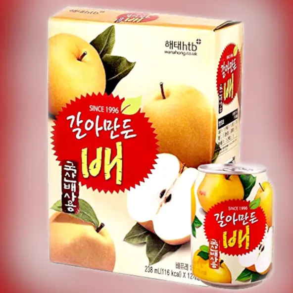 HAITAI Grated Pear Drink 238ml | Korean Pear Juice Beverage